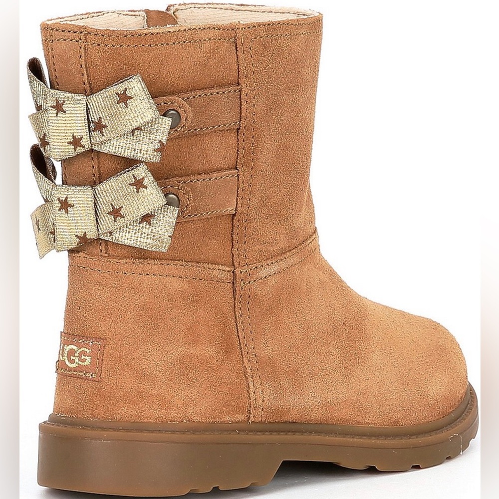 UGG Girls' Tillee Suede Bow Boots -Toddler 9C